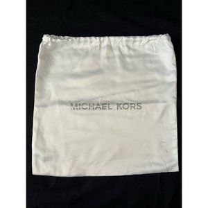 Michael Kors Dust Bag Storage Cover Drawstring White 13.4" x 12.4"